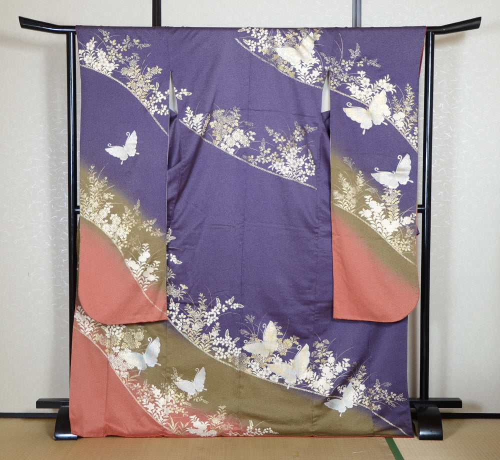 Long-sleeved kimono 6 items set / Furisode / FK#2-285