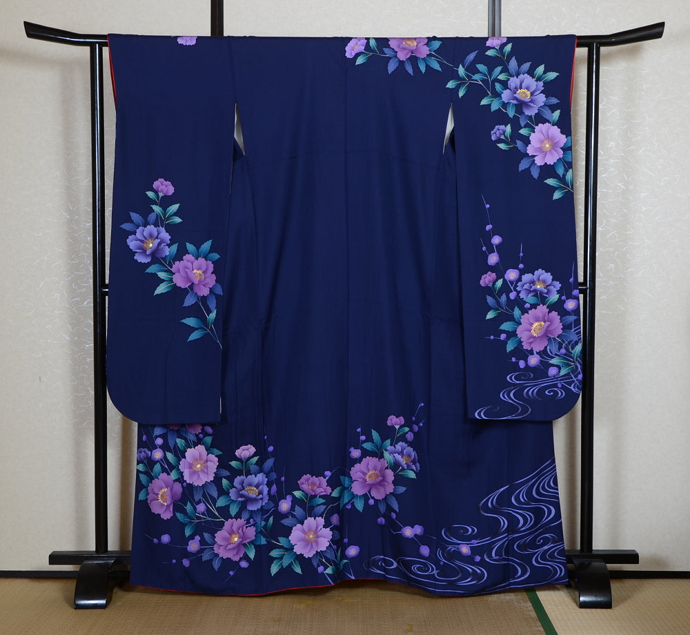Long-sleeved kimono 6 items set / Furisode / FK#2-255