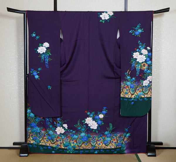 Long-sleeved kimono 6 items set / Furisode / FK#2-279