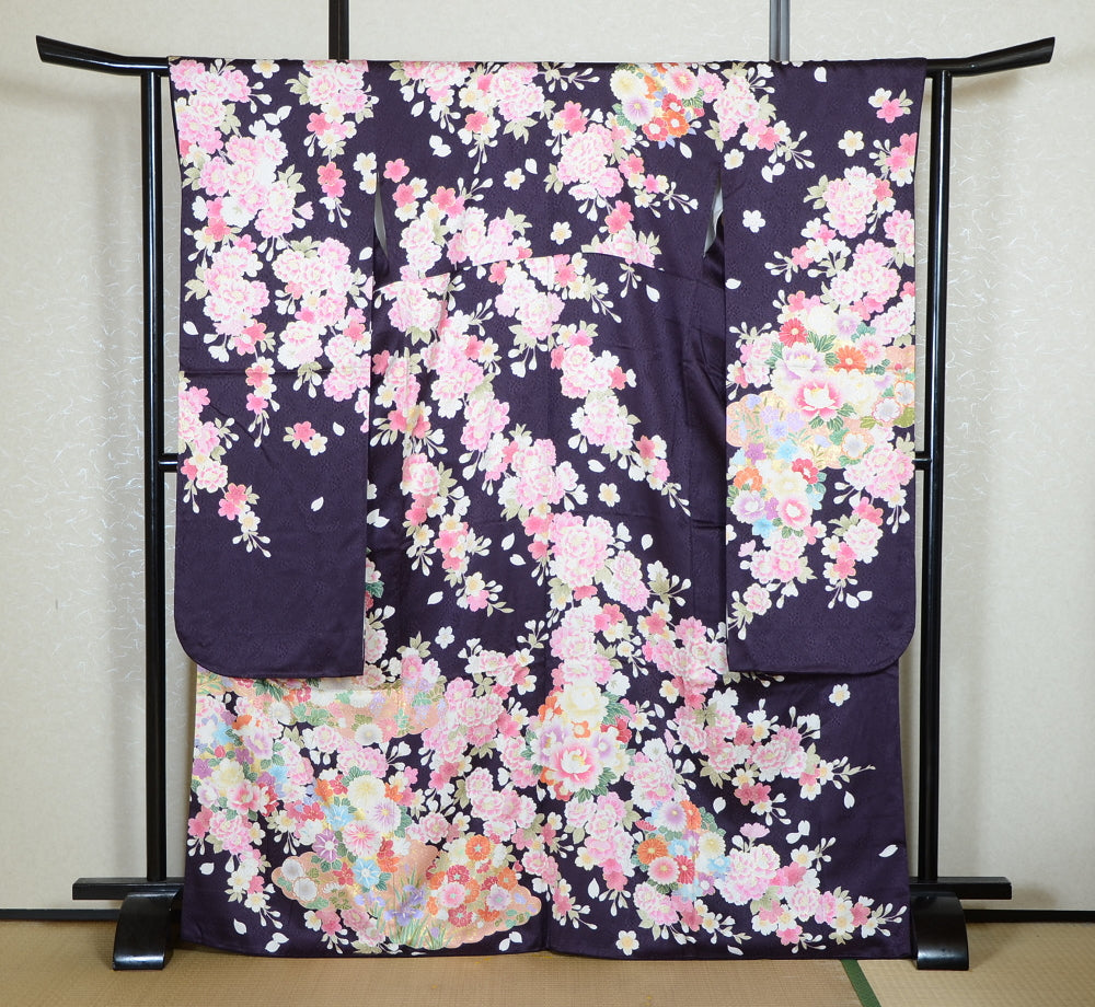 Long-sleeved kimono 6 items set / Furisode / FK#2-206