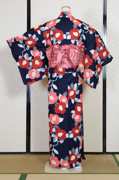 Soft heko obi belt / Crimson red