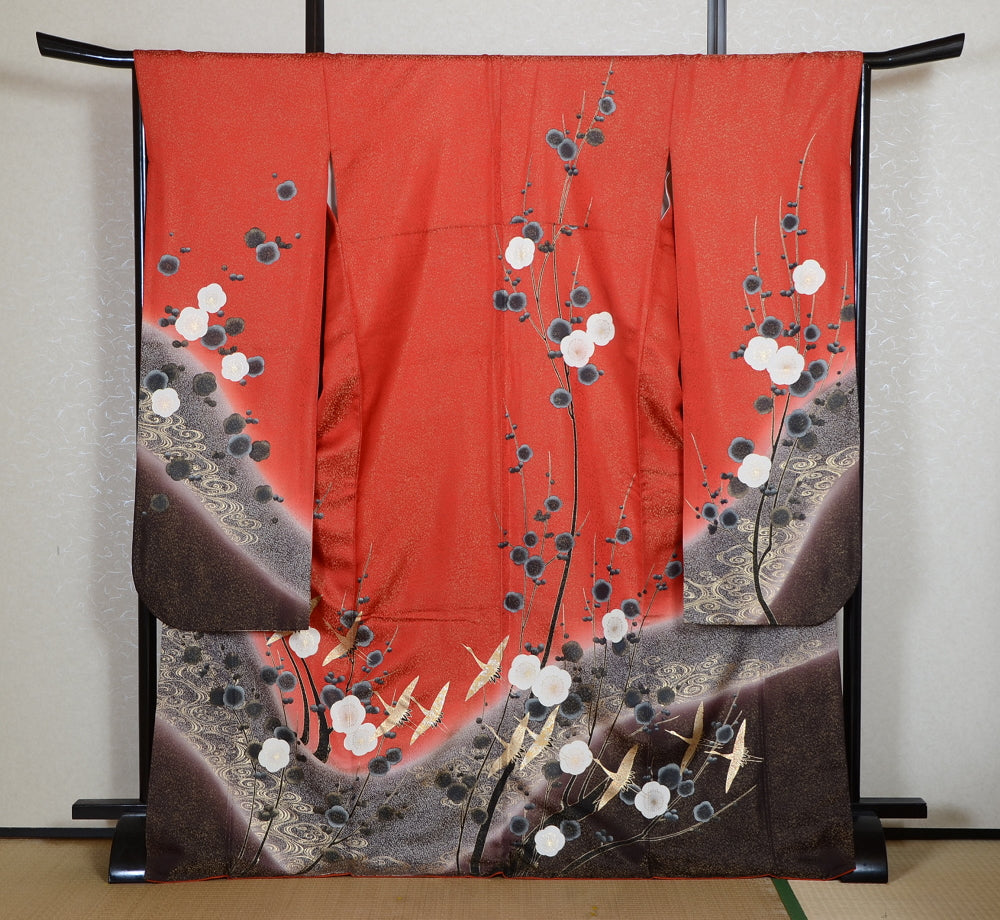 Long-sleeved kimono 6 items set / Furisode / FK#2-245