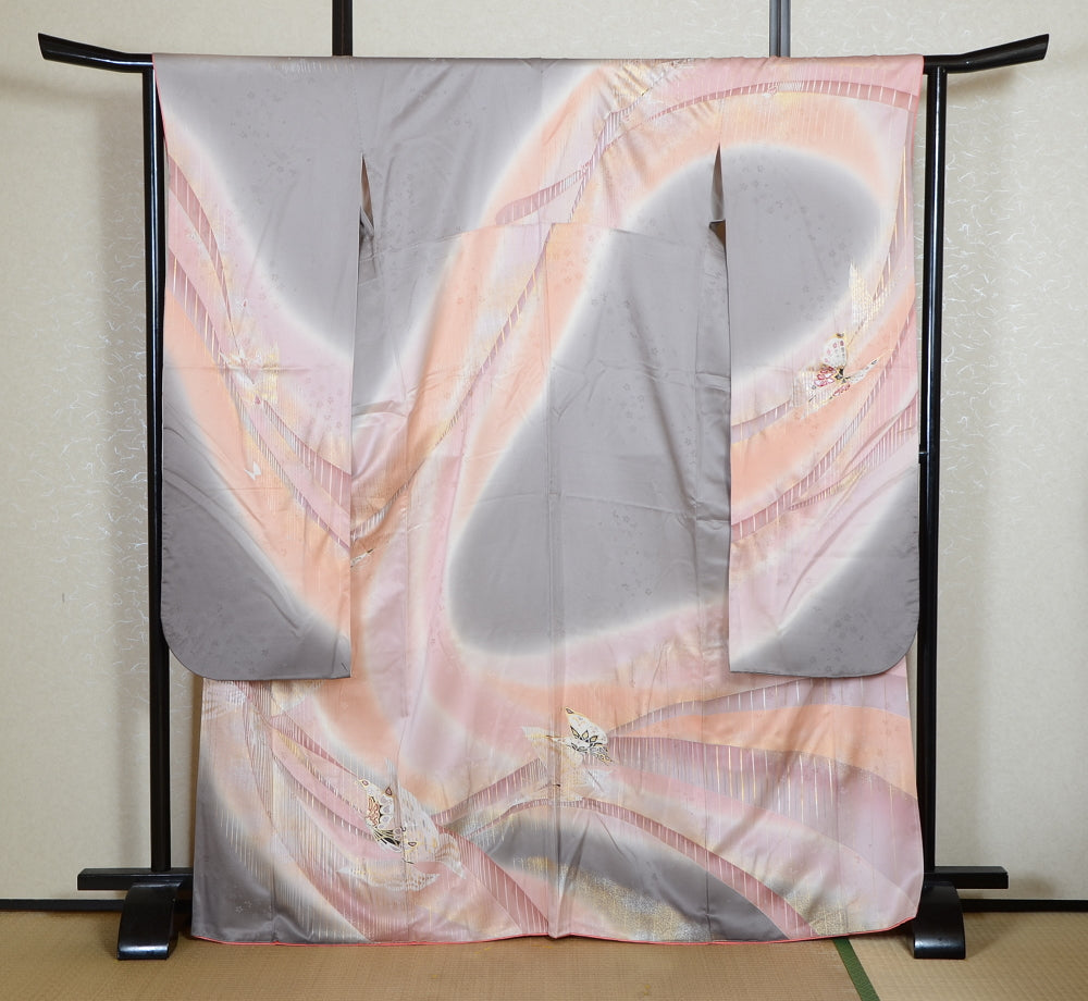 Long-sleeved kimono 6 items set / Furisode / FK#2-253