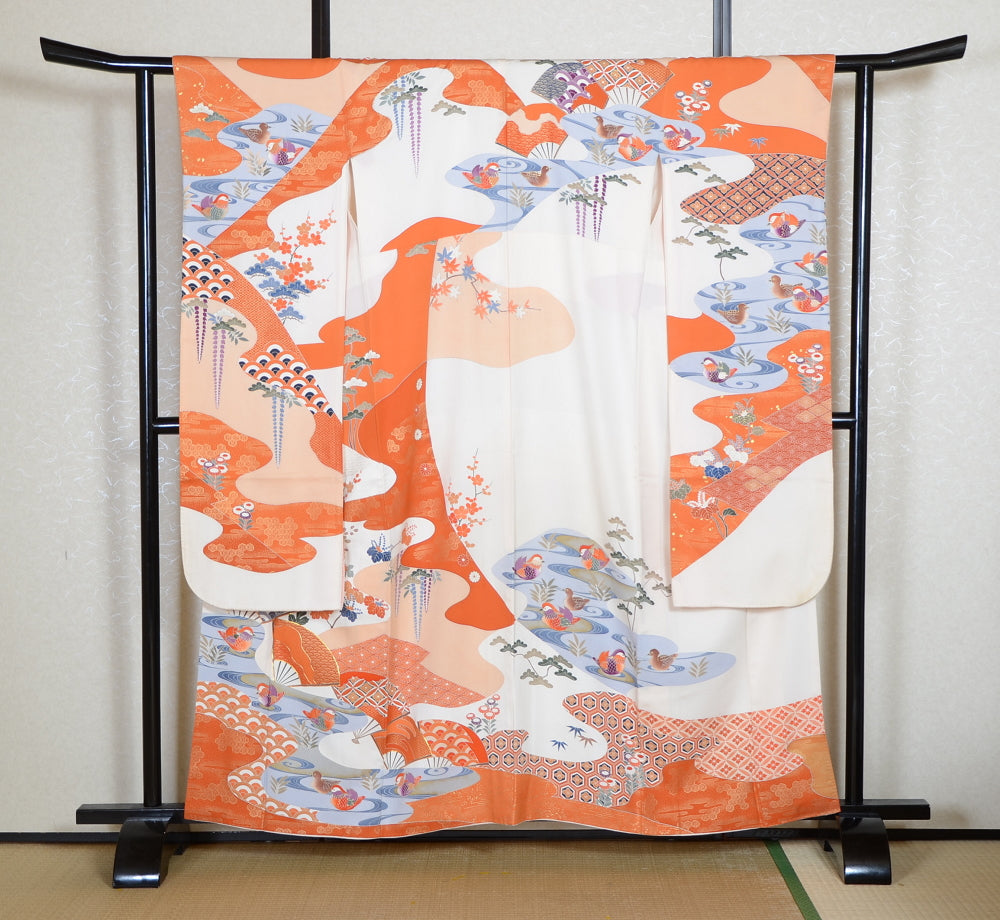 Long-sleeved kimono 6 items set / Furisode / FK#2-016