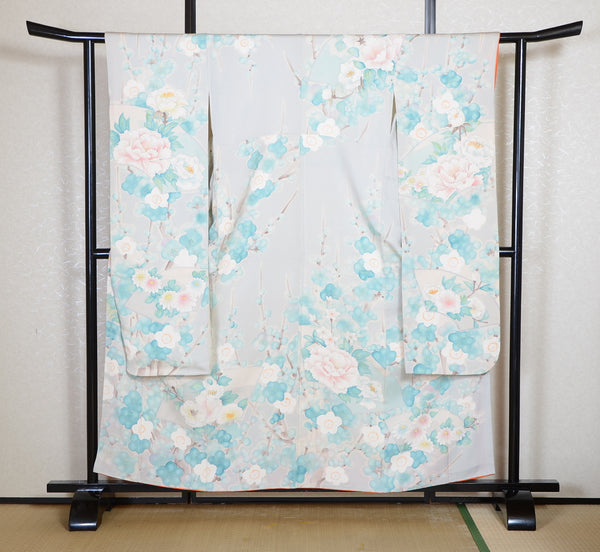 Long-sleeved kimono 6 items set / Furisode / FK#2-300