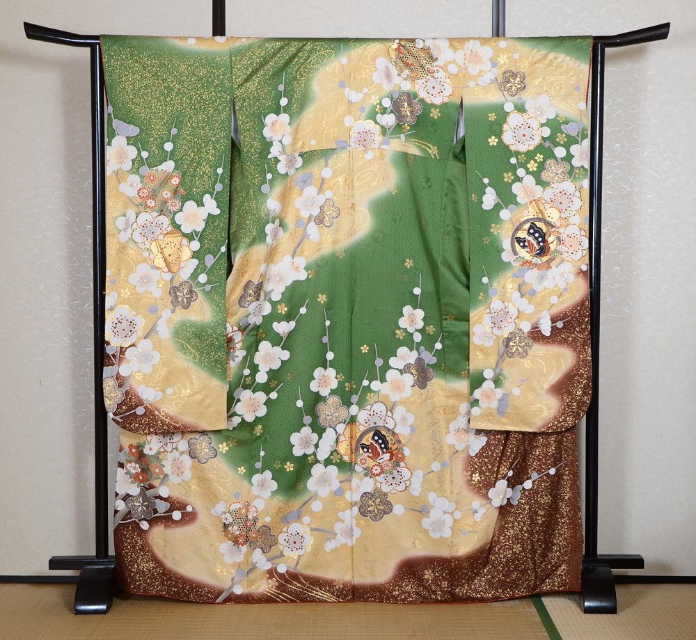 Long-sleeved kimono 6 items set / Furisode / FK#2-258