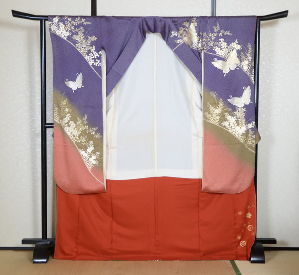 Long-sleeved kimono 6 items set / Furisode / FK#2-285