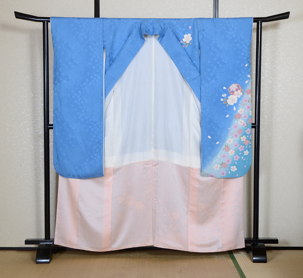 Long-sleeved kimono 6 items set / Furisode / FK#2-322