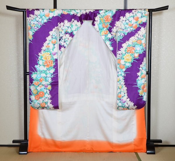 Long-sleeved kimono 6 items set / Furisode / FK#2-259