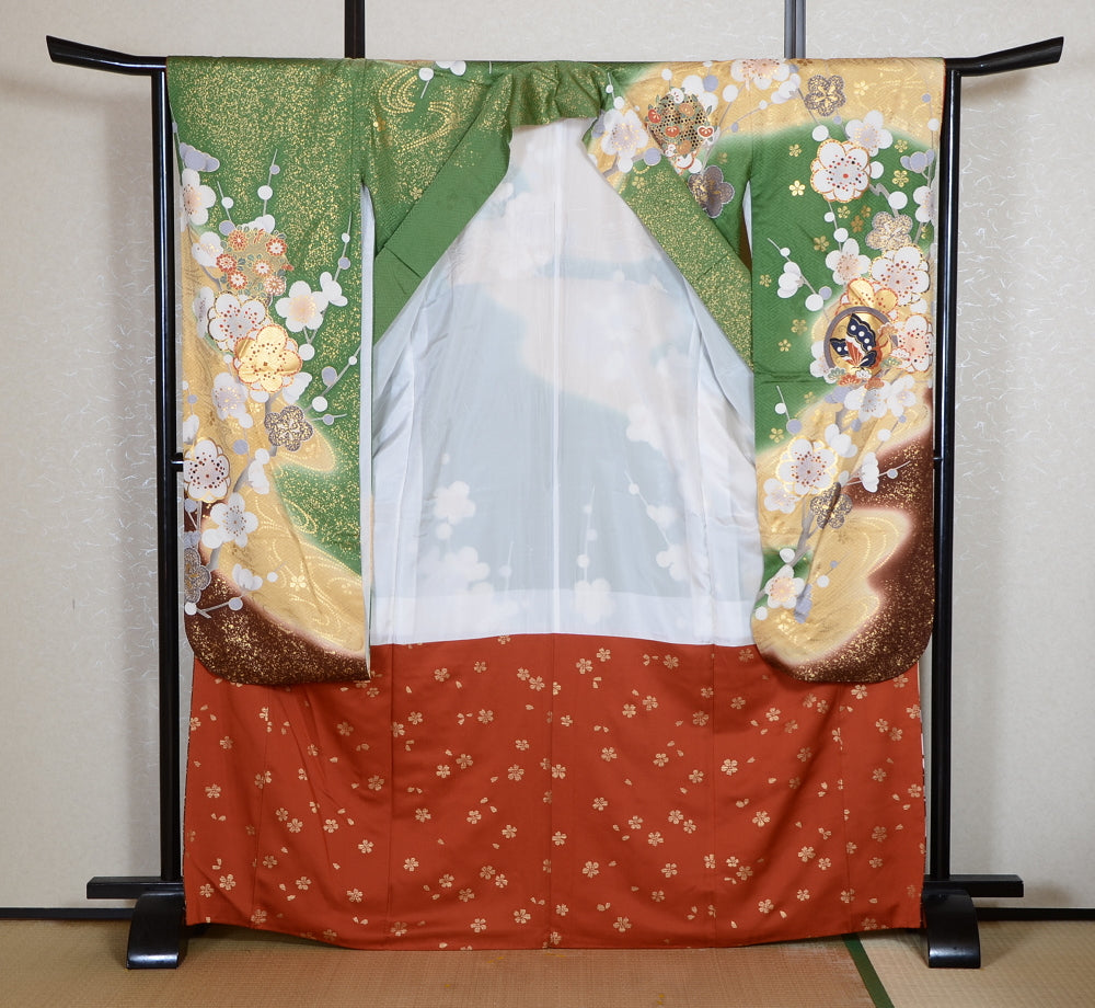 Long-sleeved kimono 6 items set / Furisode / FK#2-258