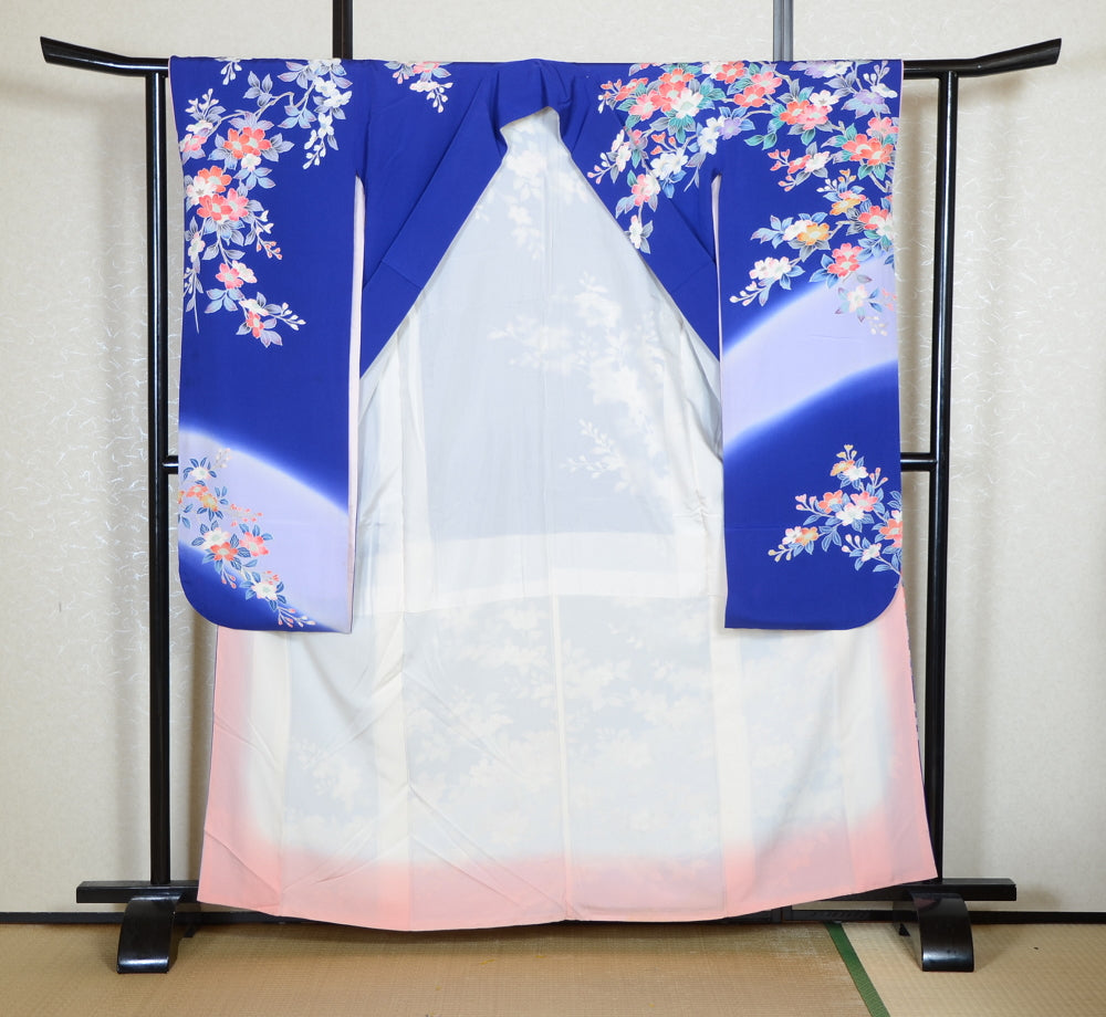 Long-sleeved kimono 6 items set / Furisode / FK#2-160