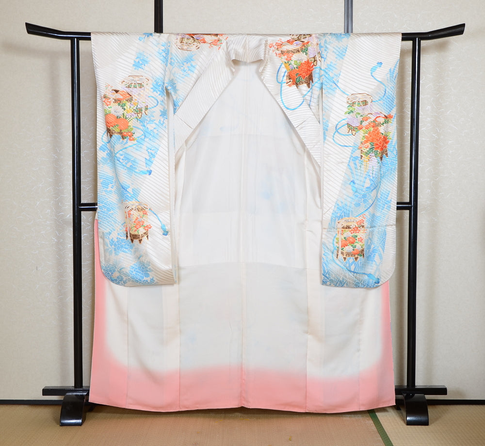 Long-sleeved kimono 6 items set / Furisode / FK#2-343