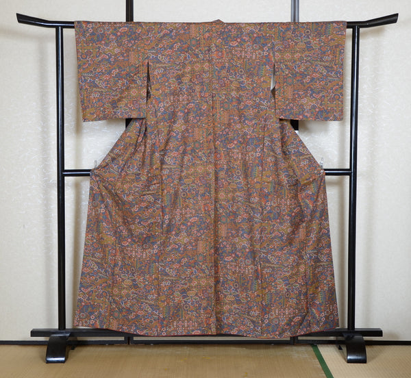 Japanese kimono & jacket 5 items set / SK #1-835