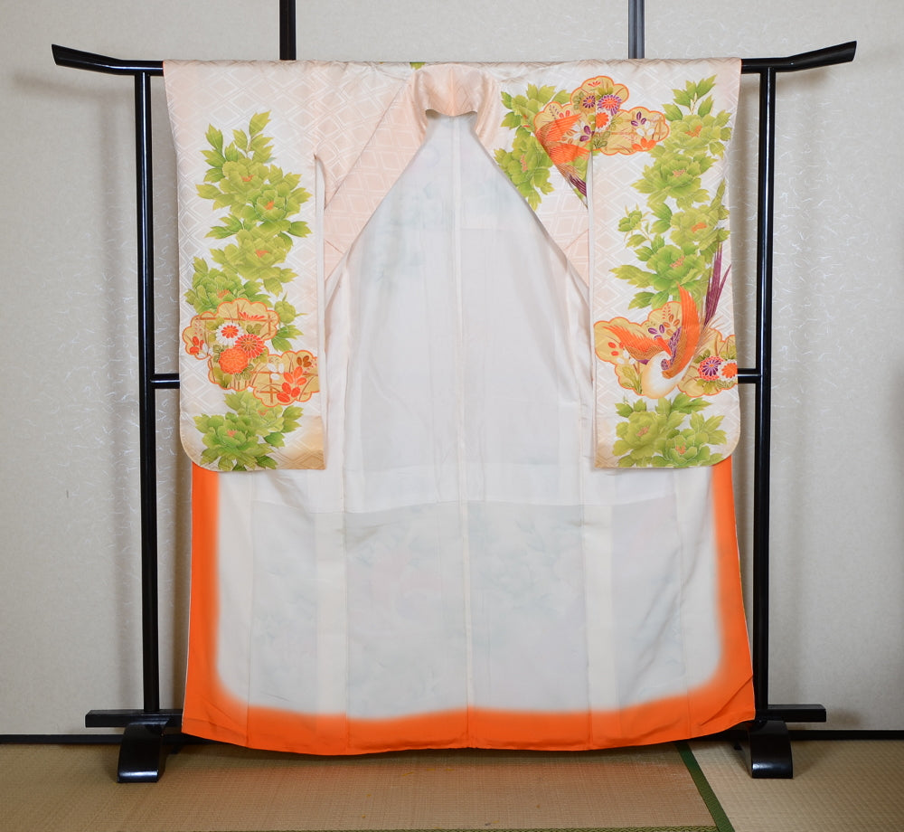 Long-sleeved kimono 6 items set / Furisode / FK#1-945