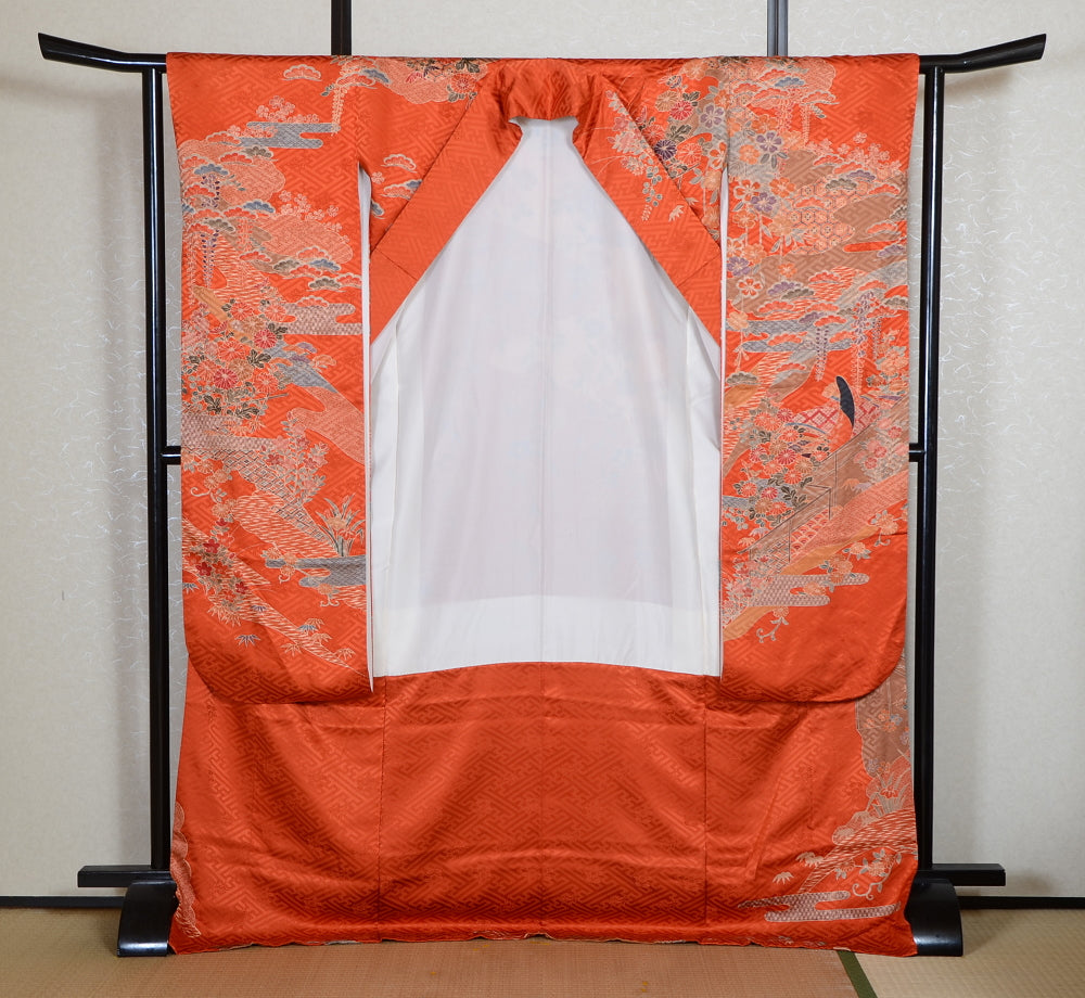 Long-sleeved kimono 6 items set / Furisode / FK#2-248