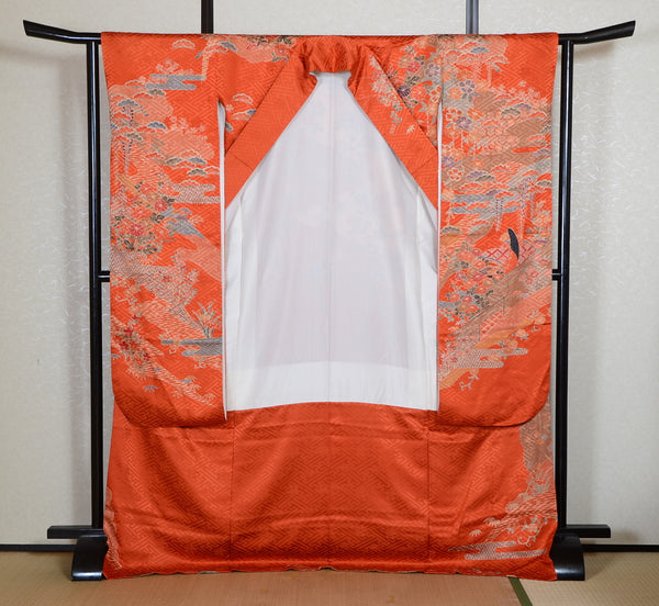 Long-sleeved kimono 6 items set / Furisode / FK#2-248