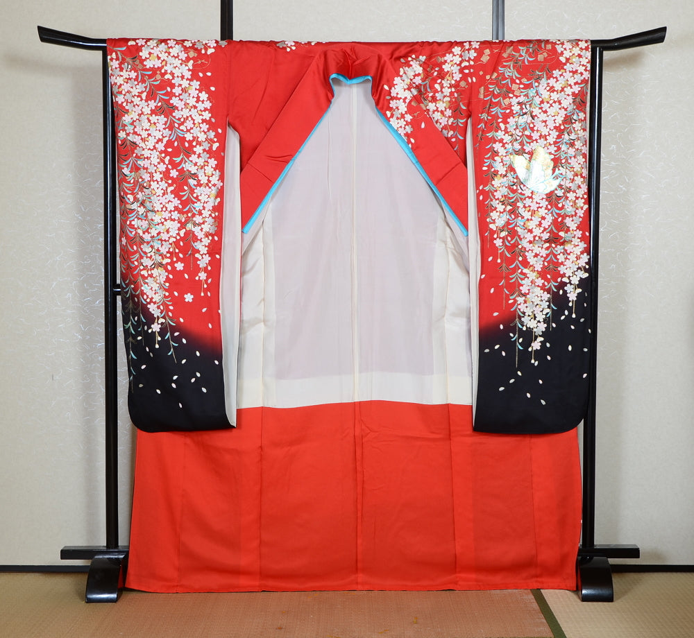 Long-sleeved kimono 6 items set / Furisode / FK#2-345