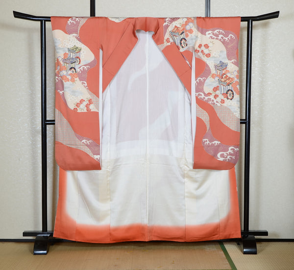 Long-sleeved kimono 6 items set / Furisode / FK#2-317