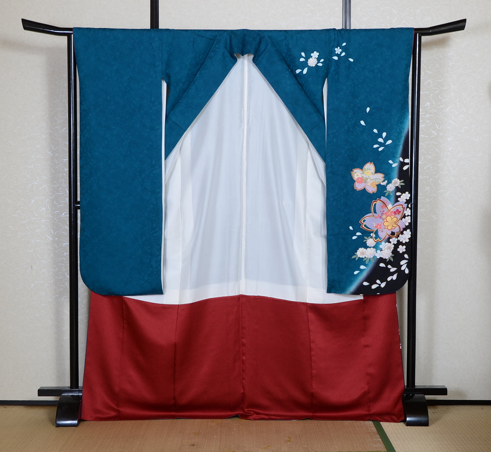 Long-sleeved kimono 6 items set / Furisode / FK#2-316