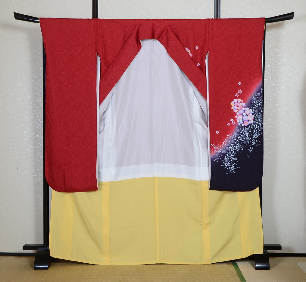 Long-sleeved kimono 6 items set / Furisode / FK#2-169