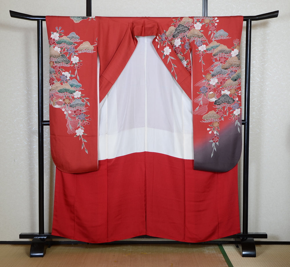 Long-sleeved kimono 6 items set / Furisode / FK#2-305