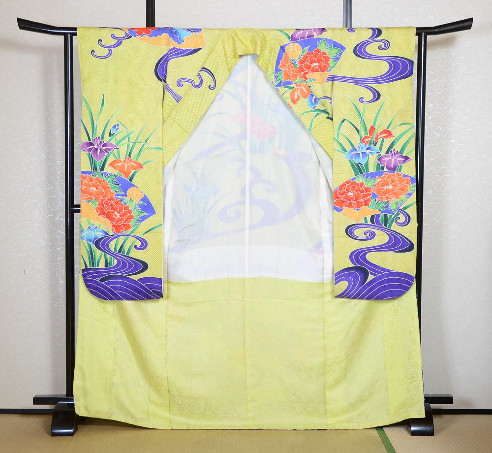 Long-sleeved kimono 6 items set / Furisode / FK#2-295