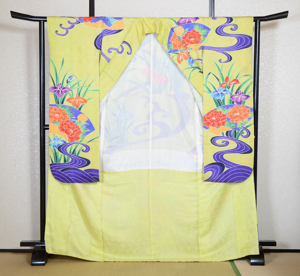 Long-sleeved kimono 6 items set / Furisode / FK#2-295