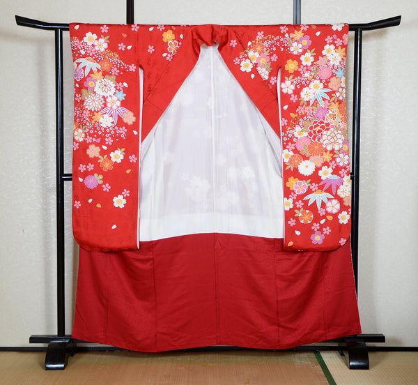 Long-sleeved kimono 6 items set / Furisode / FK#2-226