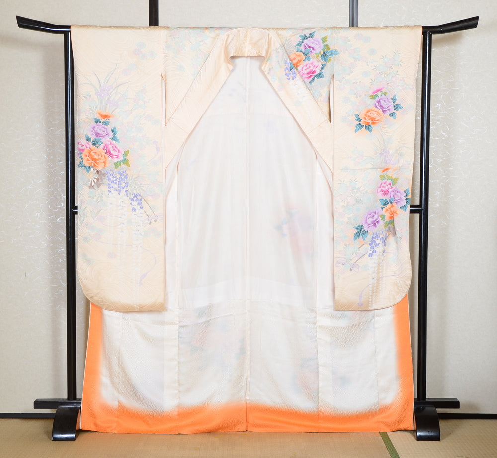 Long-sleeved kimono 6 items set / Furisode / FK#2-211