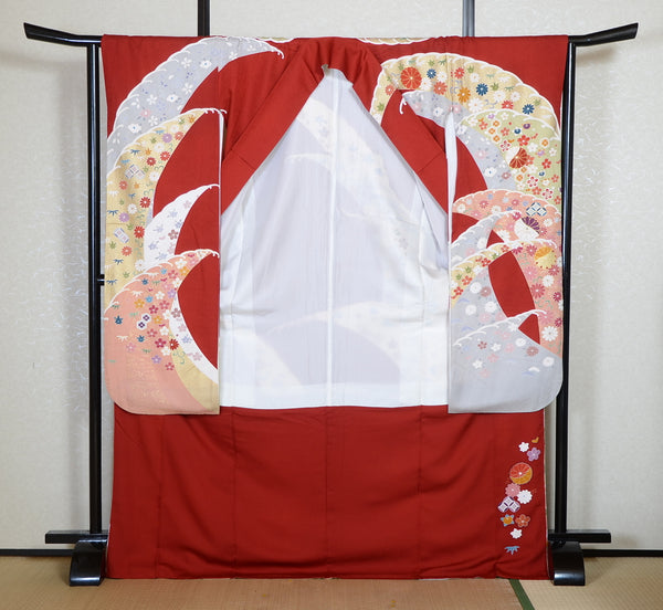 Long-sleeved kimono 6 items set / Furisode / FK#2-292