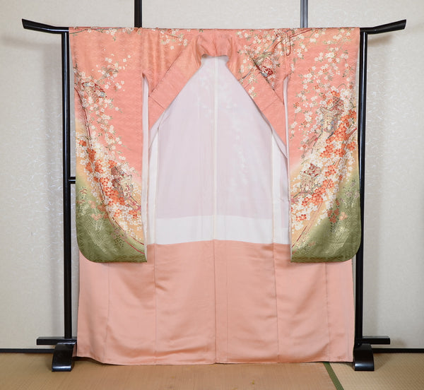 Long-sleeved kimono 6 items set / Furisode / FK#2-353