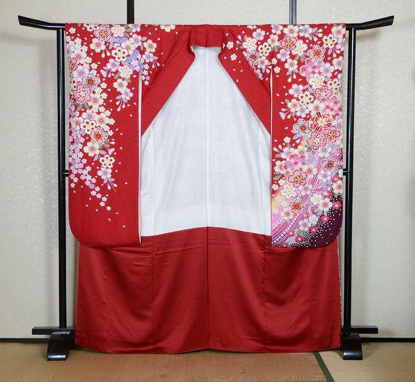 Long-sleeved kimono 6 items set / Furisode / FK#2-318