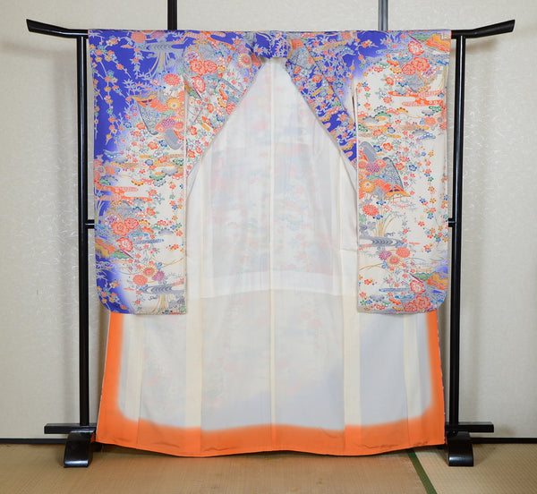 Long-sleeved kimono 6 items set / Furisode / FK#2-325