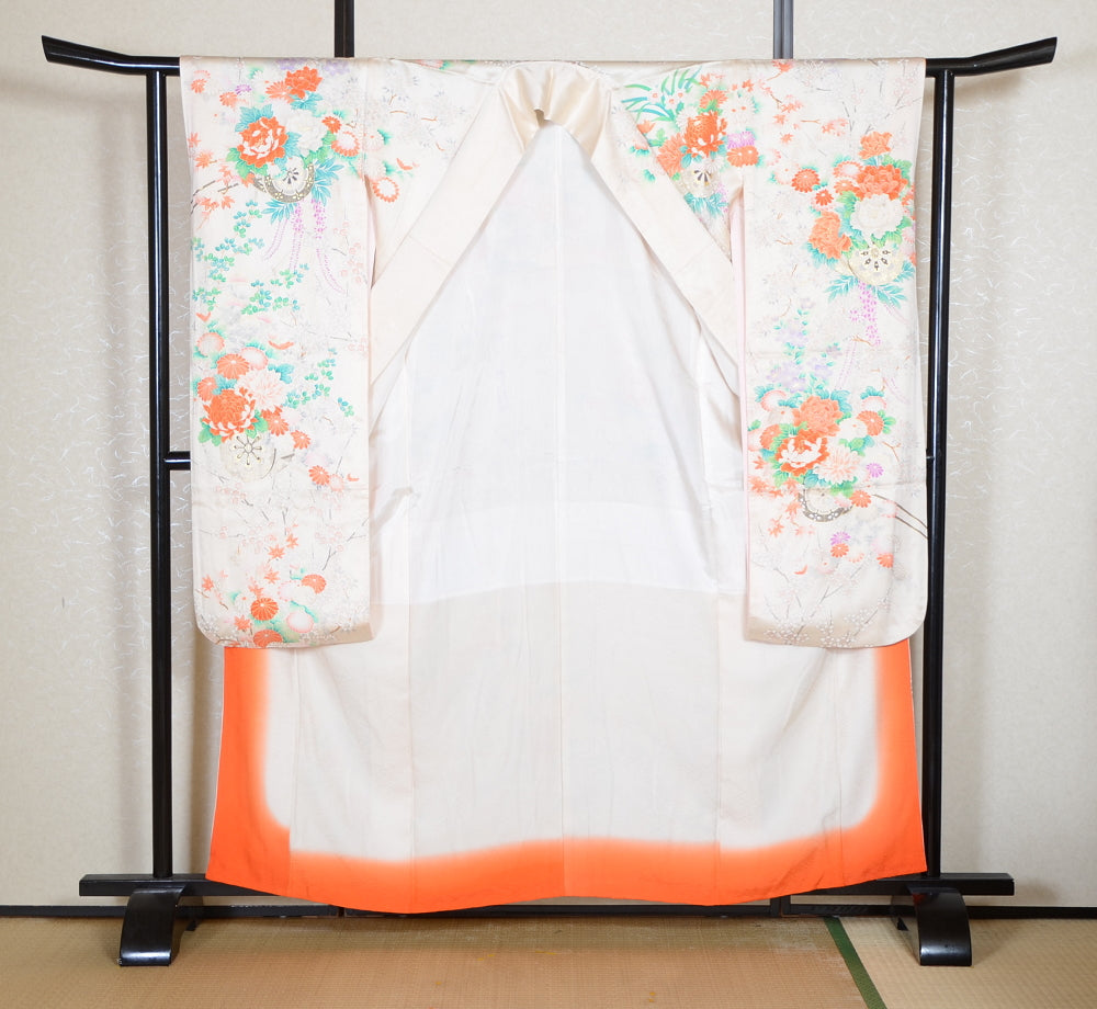 Long-sleeved kimono 6 items set / Furisode / FK#2-280