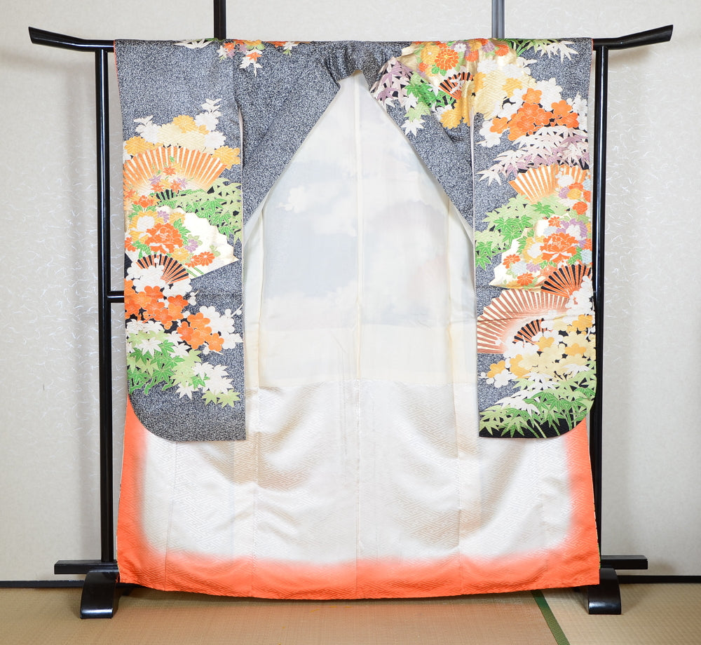 Long-sleeved kimono 6 items set / Furisode / FK#1-973