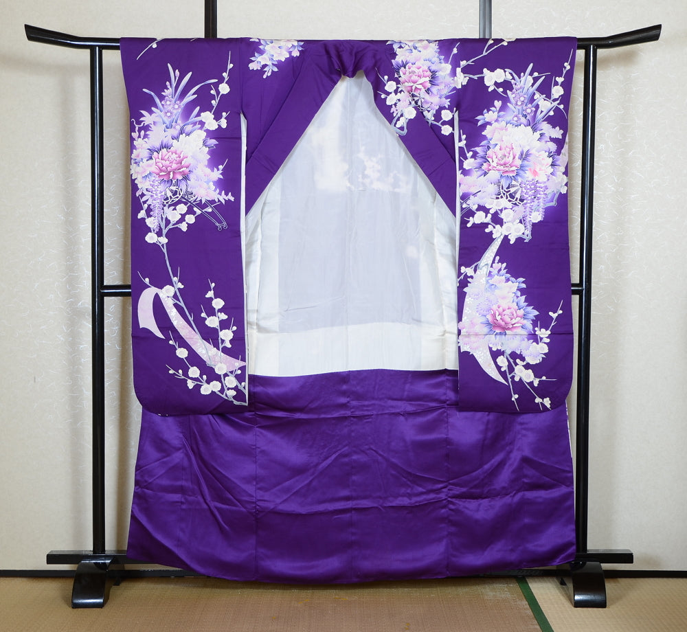 Long-sleeved kimono 6 items set / Furisode / FK#2-296