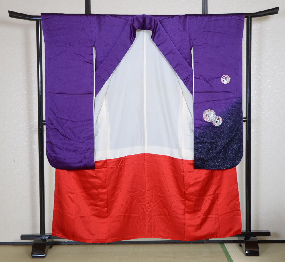 Long-sleeved kimono 6 items set / Furisode / FK#2-202