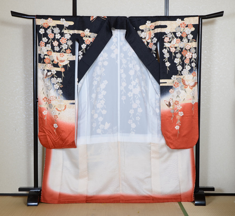 Long-sleeved kimono 6 items set / Furisode / FK#2-338
