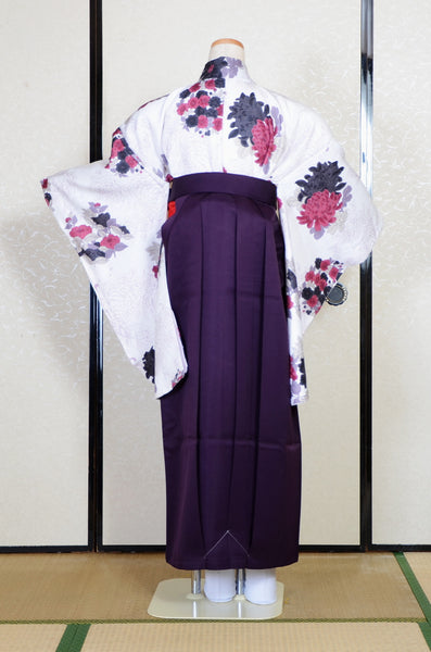 Long-sleeved kimono & hakama 5 items set / Furisode / FK#2-311