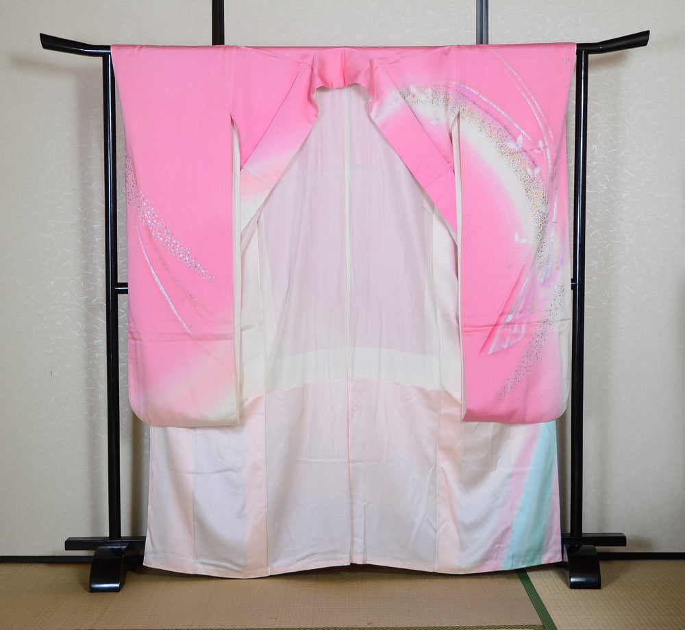 Long-sleeved kimono 6 items set / Furisode / FK#1-952