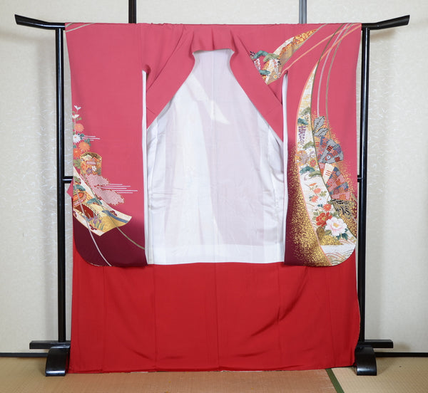 Long-sleeved kimono 6 items set / Furisode / FK#2-157