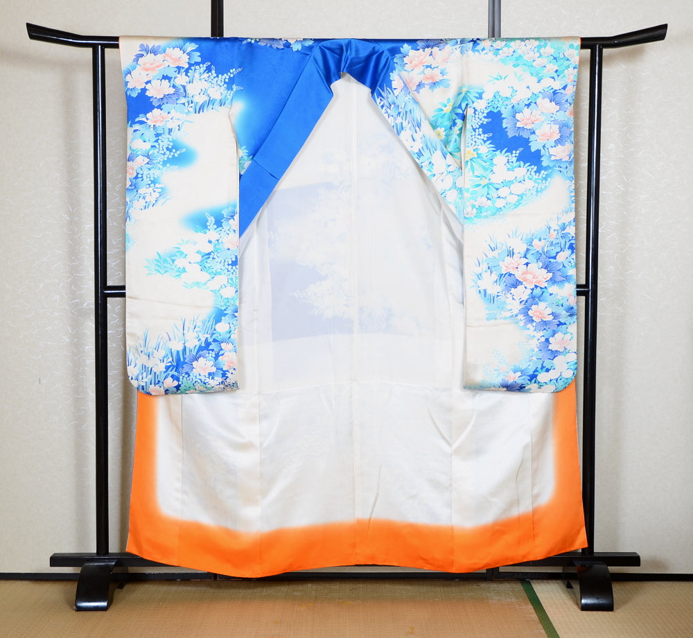 Long-sleeved kimono 6 items set / Furisode / FK#2-281