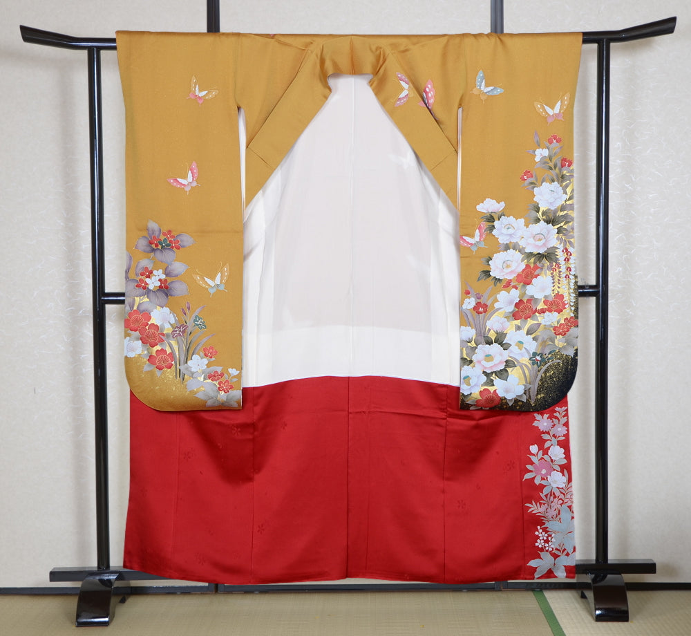 Long-sleeved kimono 6 items set / Furisode / FK#2-067