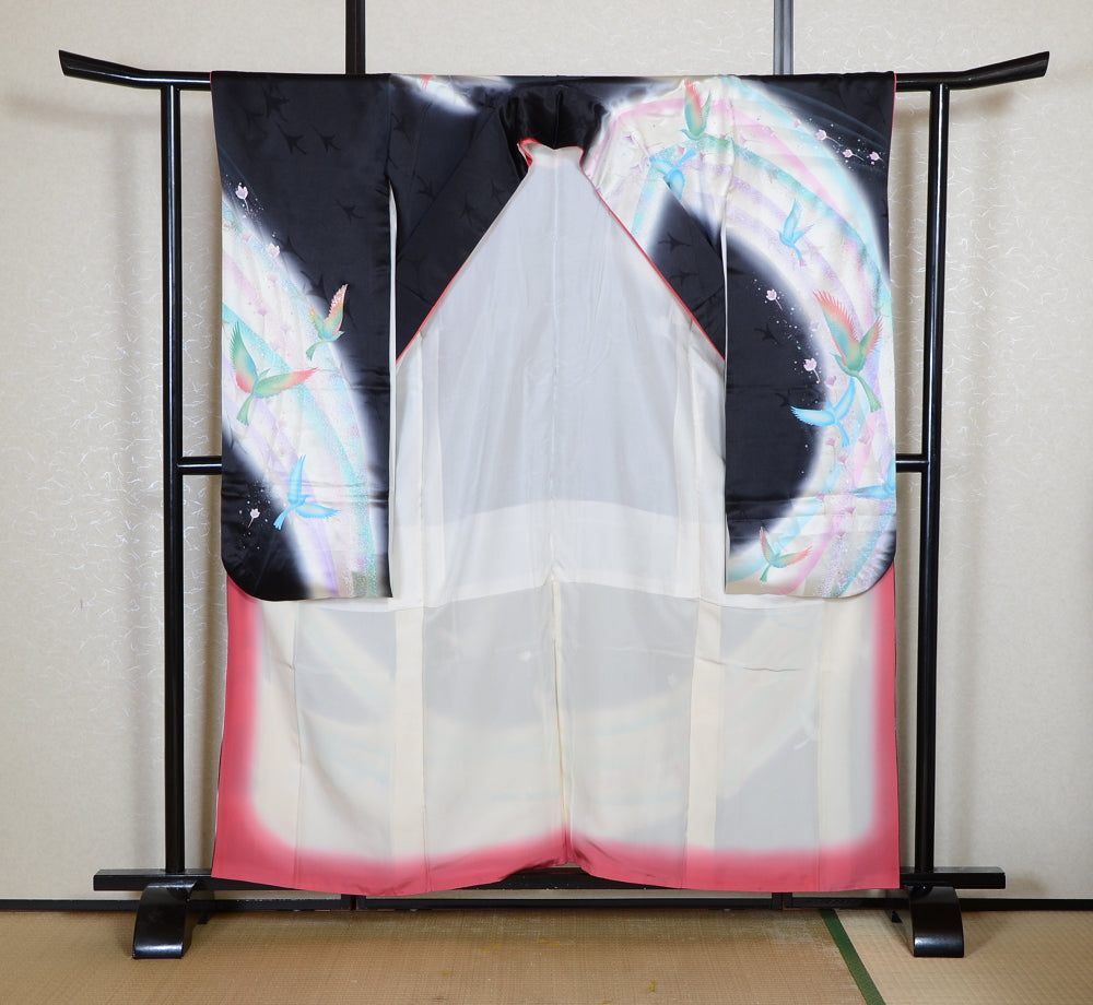 Long-sleeved kimono 6 items set / Furisode / FK#2-354