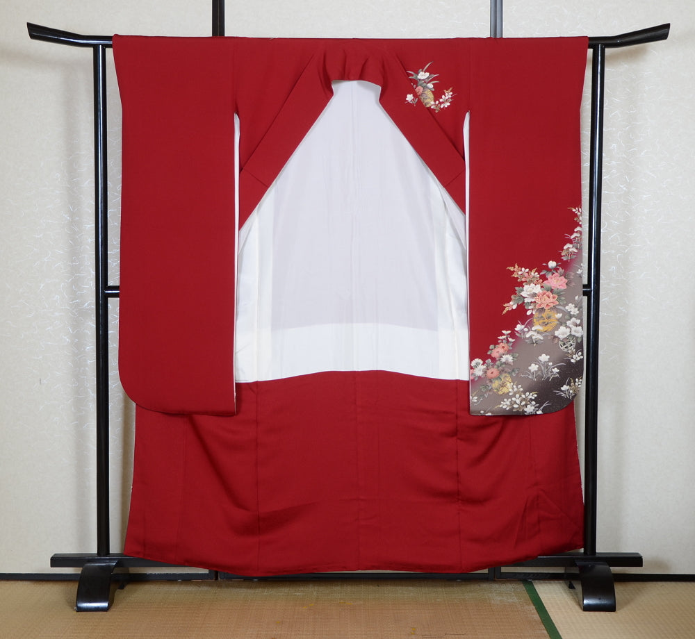 Long-sleeved kimono 6 items set / Furisode / FK#2-290