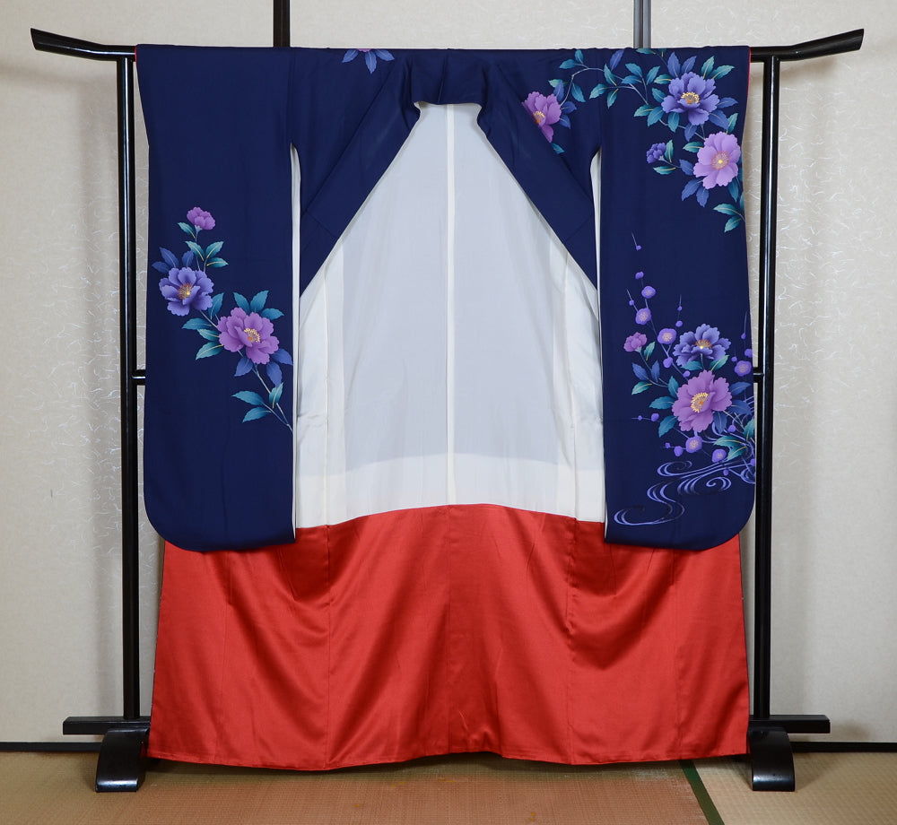 Long-sleeved kimono 6 items set / Furisode / FK#2-255