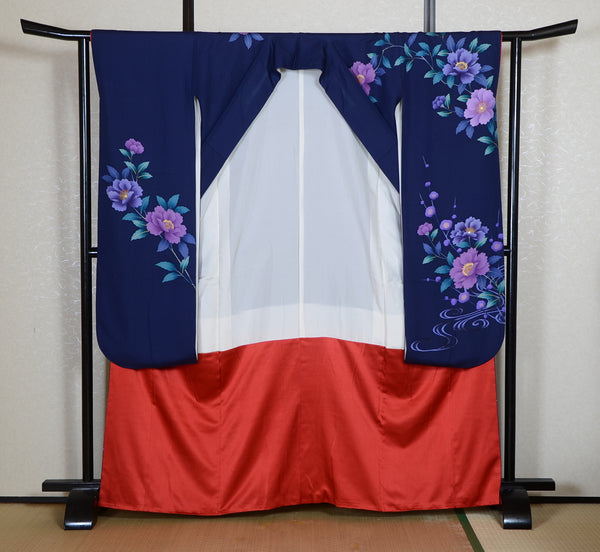 Long-sleeved kimono 6 items set / Furisode / FK#2-255