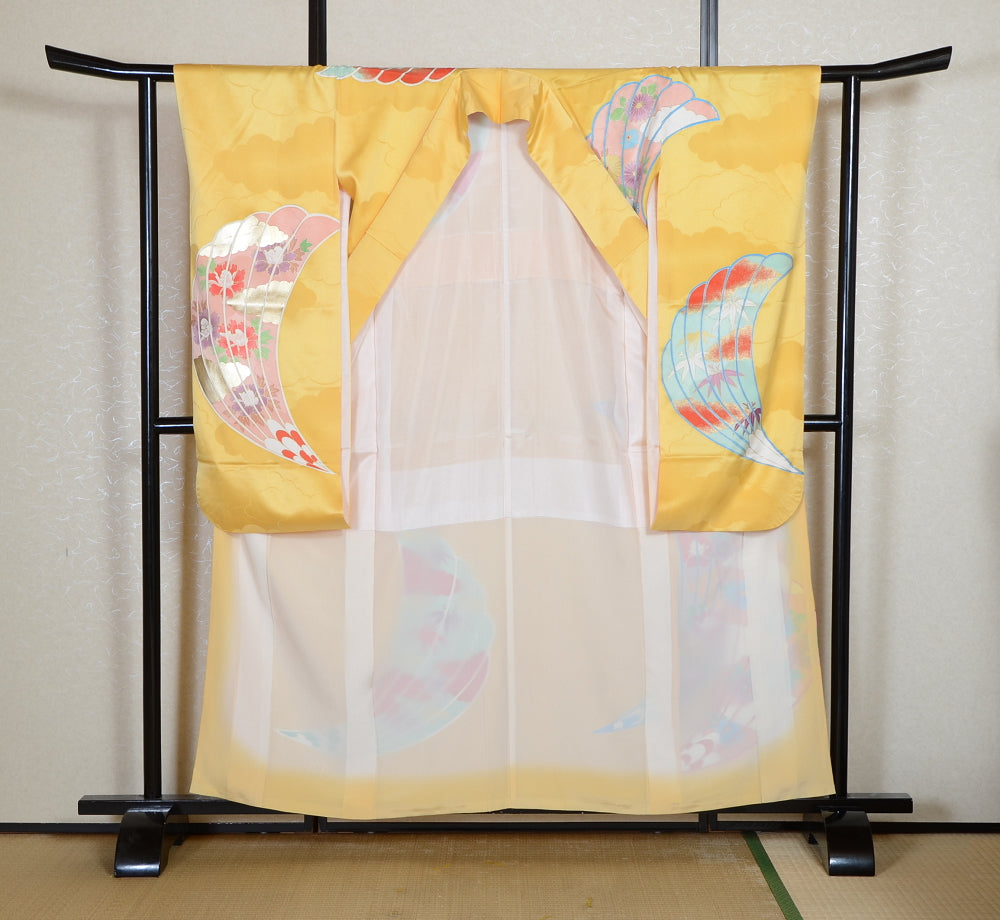 Long-sleeved kimono 6 items set / Furisode / FK#2-346