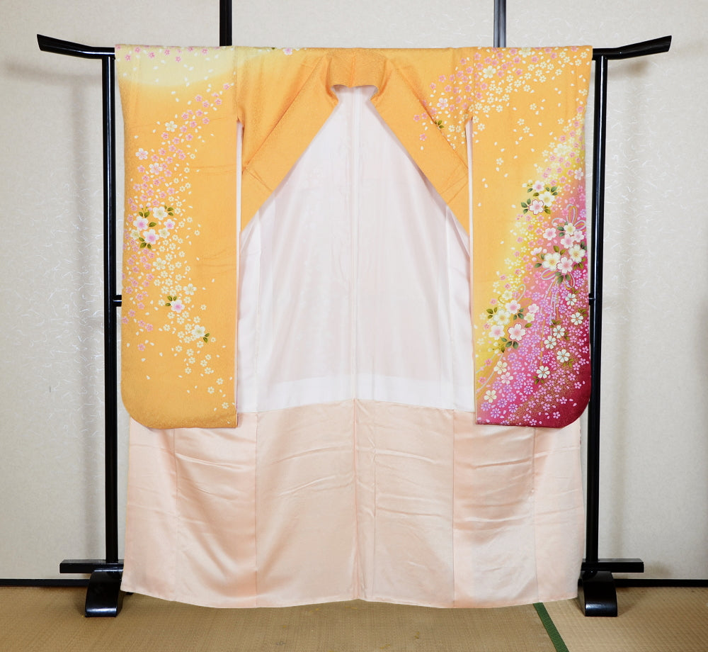 Long-sleeved kimono 6 items set / Furisode / FK#2-339