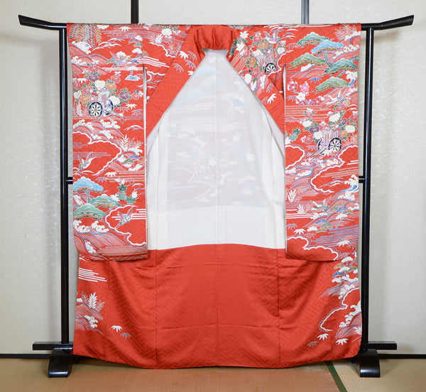 Long-sleeved kimono 6 items set / Furisode / FK#2-307